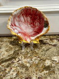 Decoupaged and Hand Painted Scallop Shell