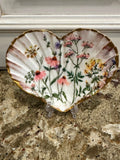 Decoupaged and Hand Painted Specialty Cut Scallop Shell