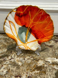 Decoupaged and Hand Painted Scallop Shell