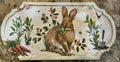 Decoupaged Spring Bunny Riser Tray - Hand Painted