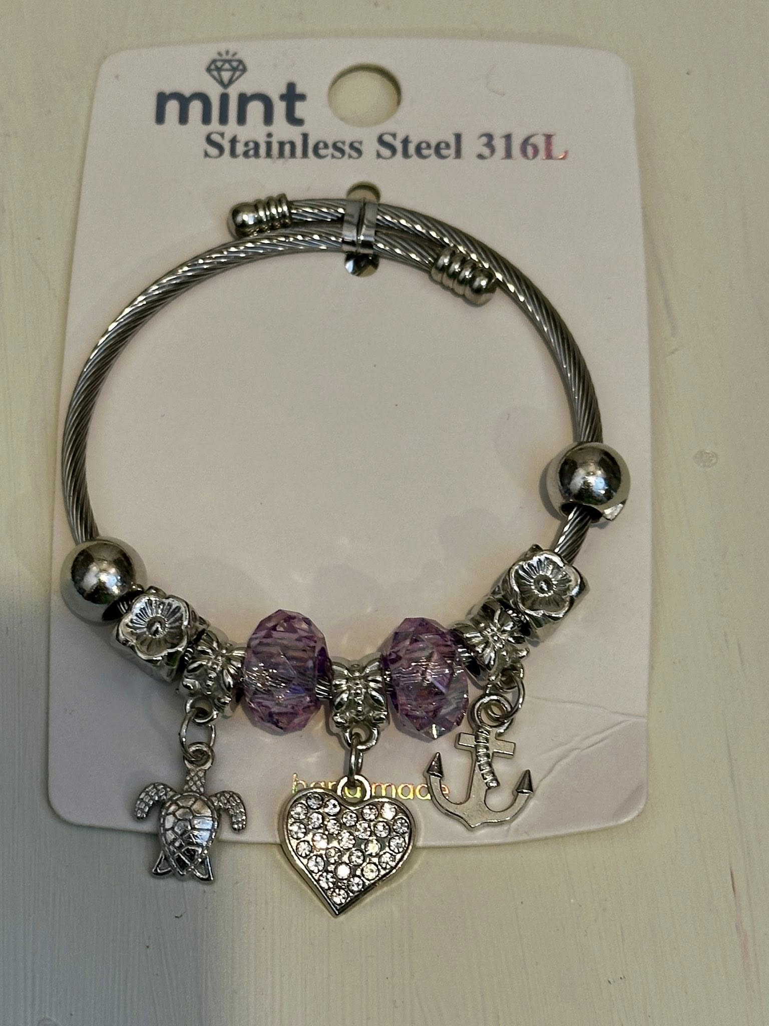Mint Brand Charm Bracelet Sea Turtle