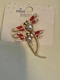 Double Dragonfly Brooch