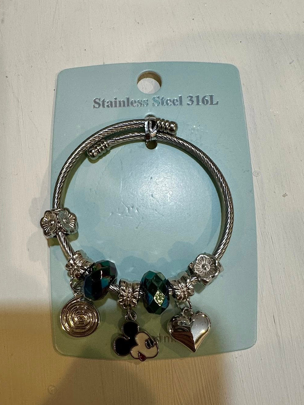 Mint Brand Charm Mickey Mouse Charm Bracelet