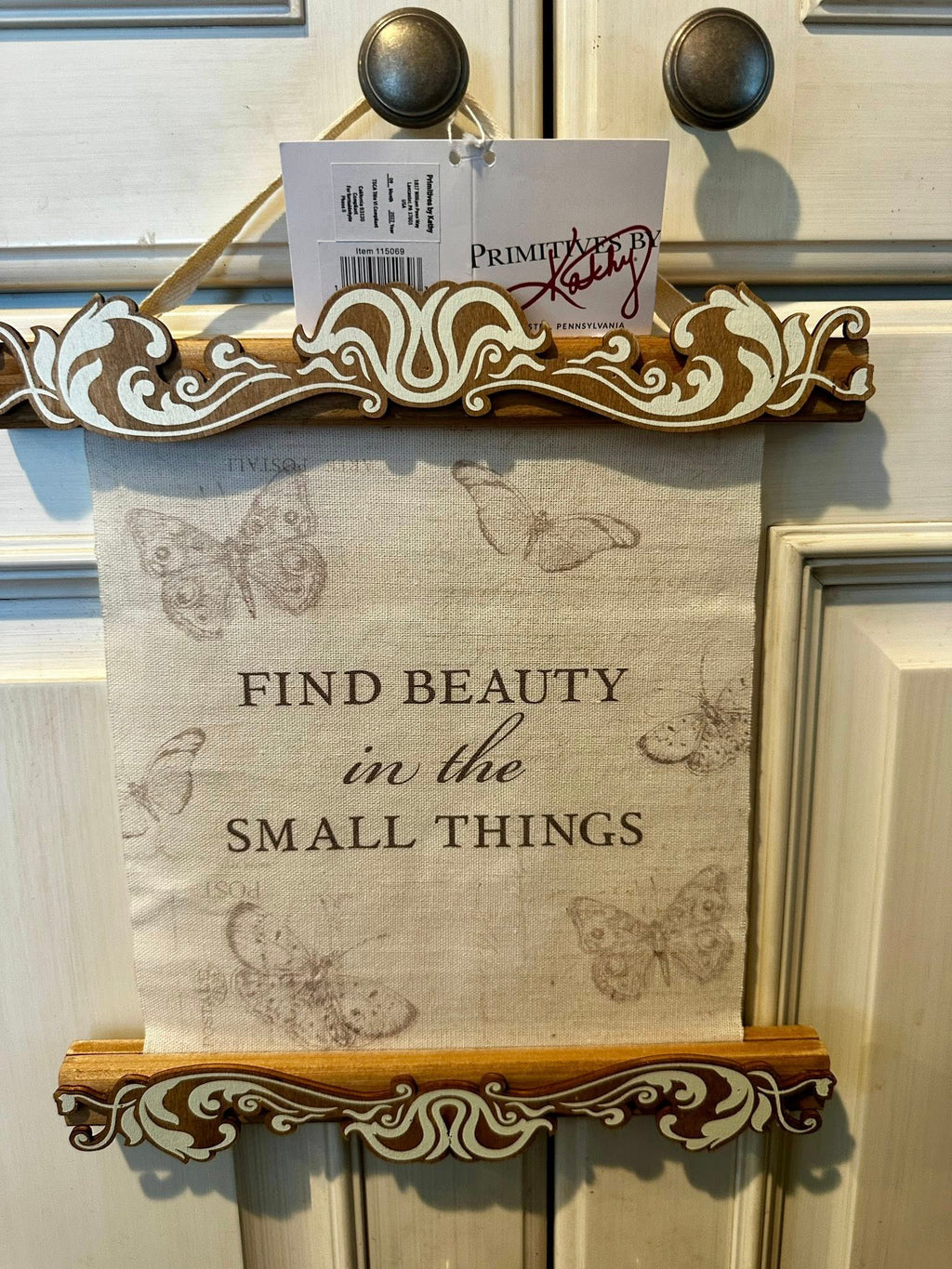 Primitives by Kathy Wall Hanging - Butterfly Find Beauty in the Small Things