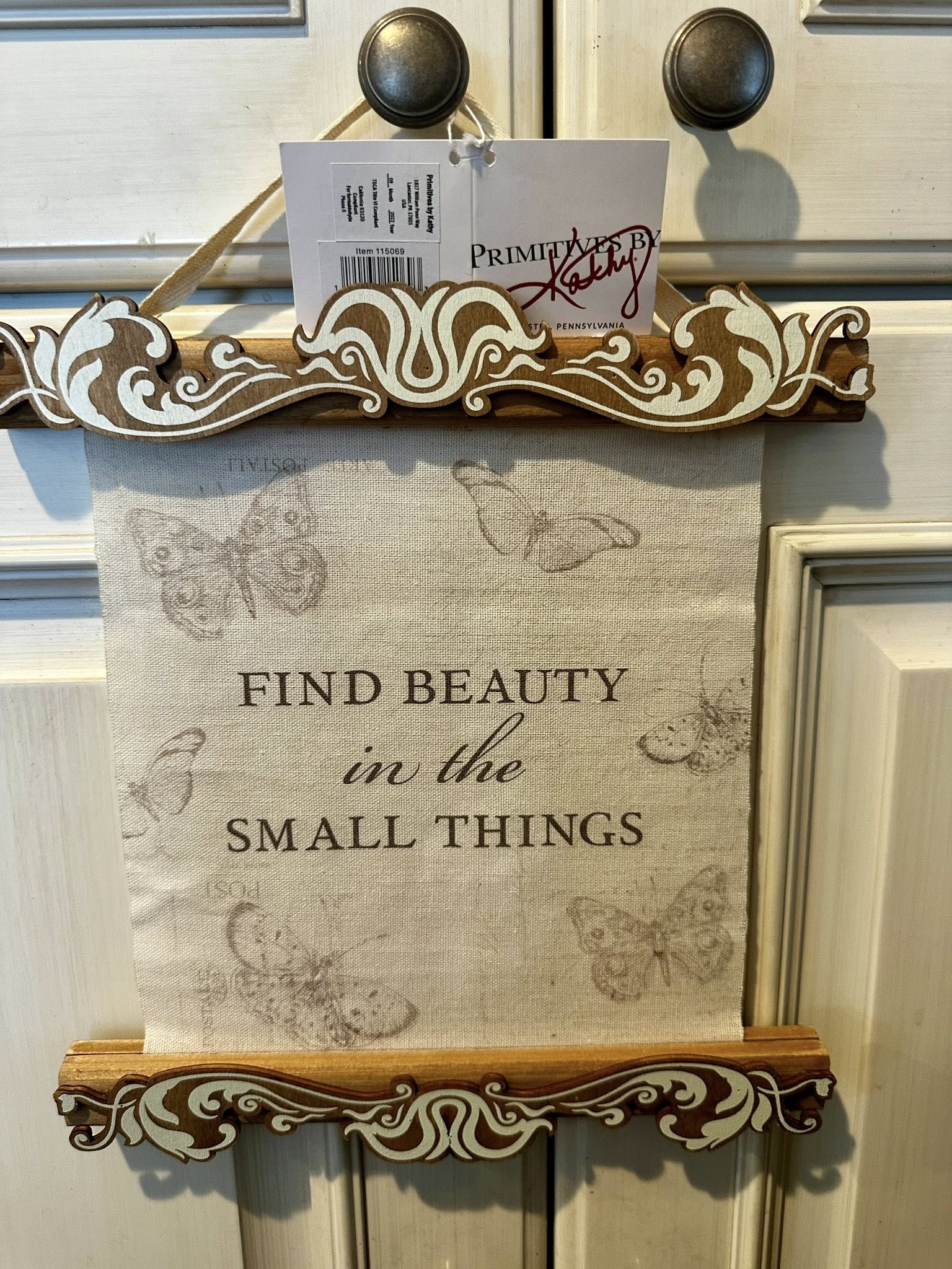 Primitives by Kathy Wall Hanging - Butterfly Find Beauty in the Small Things