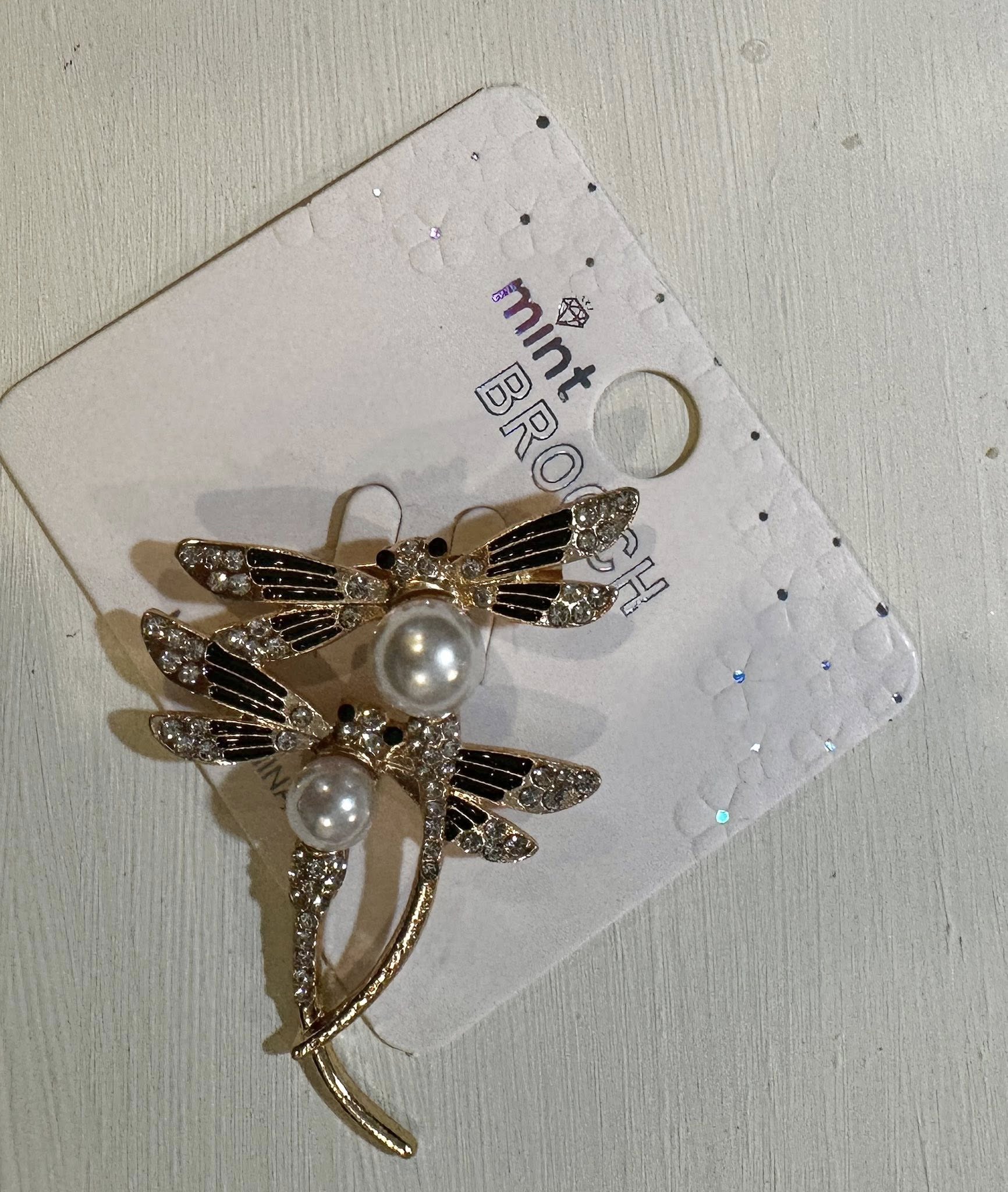 Double Dragonfly Brooch