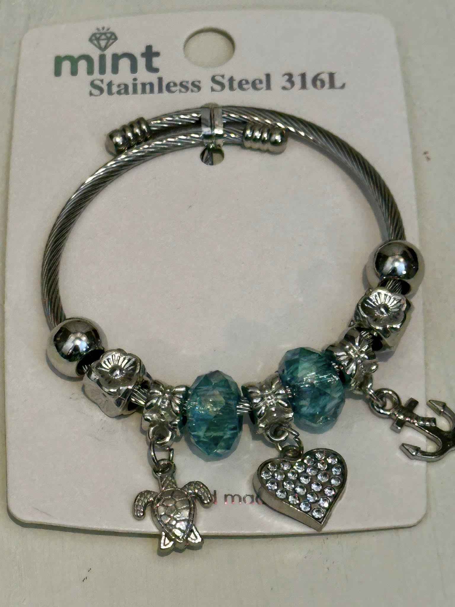 Mint Brand Charm Bracelet Sea Turtle