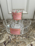 Juicy Couture Pink Cherry Heart Acrylic Cosmetic 360 Spinner