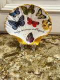 Decoupaged and Hand Painted Scallop Shell
